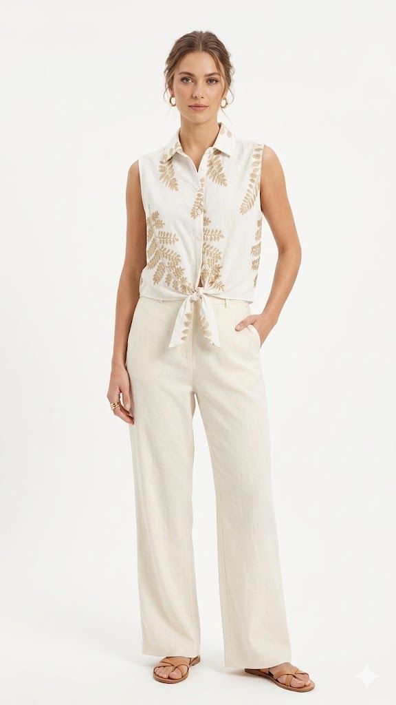Sleeveless Tie - Front Shirt